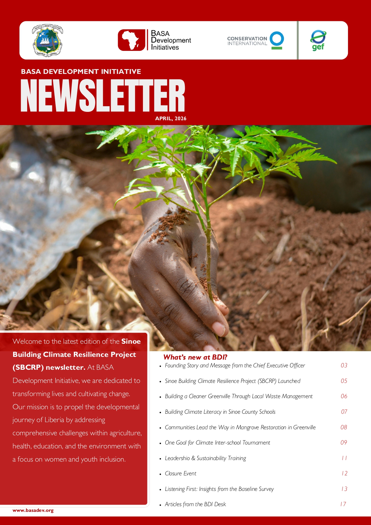 BDI Newsletter April 2026 Cover